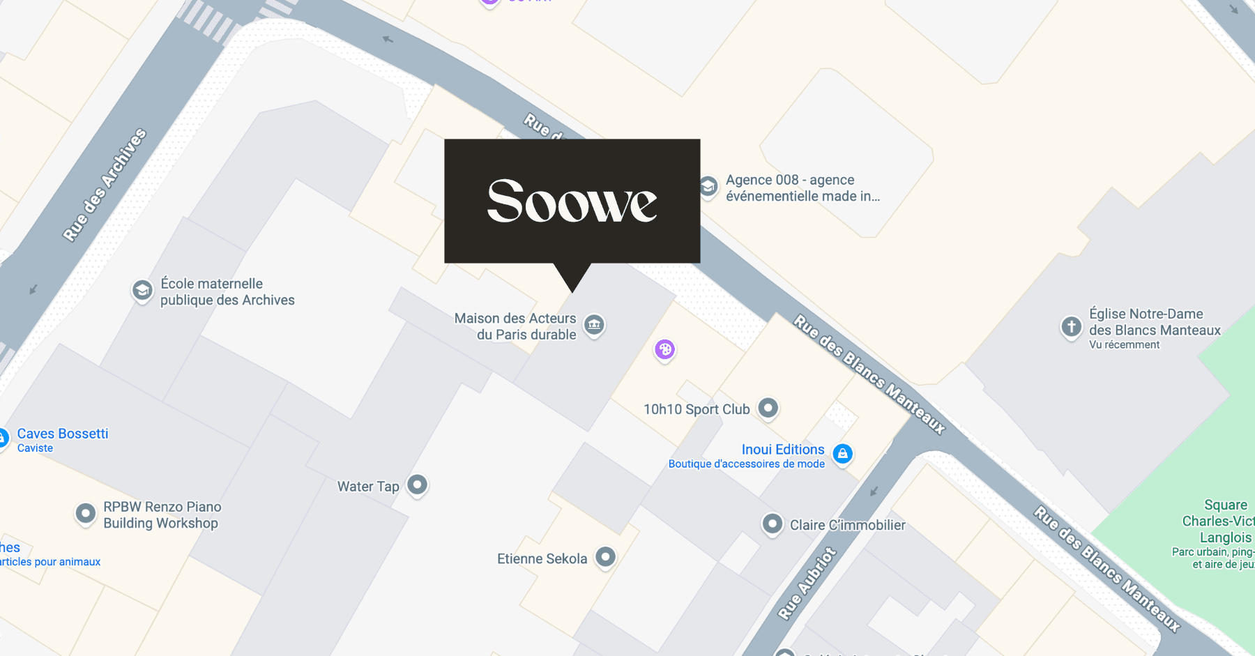 Localisation Soowe — Paris, France